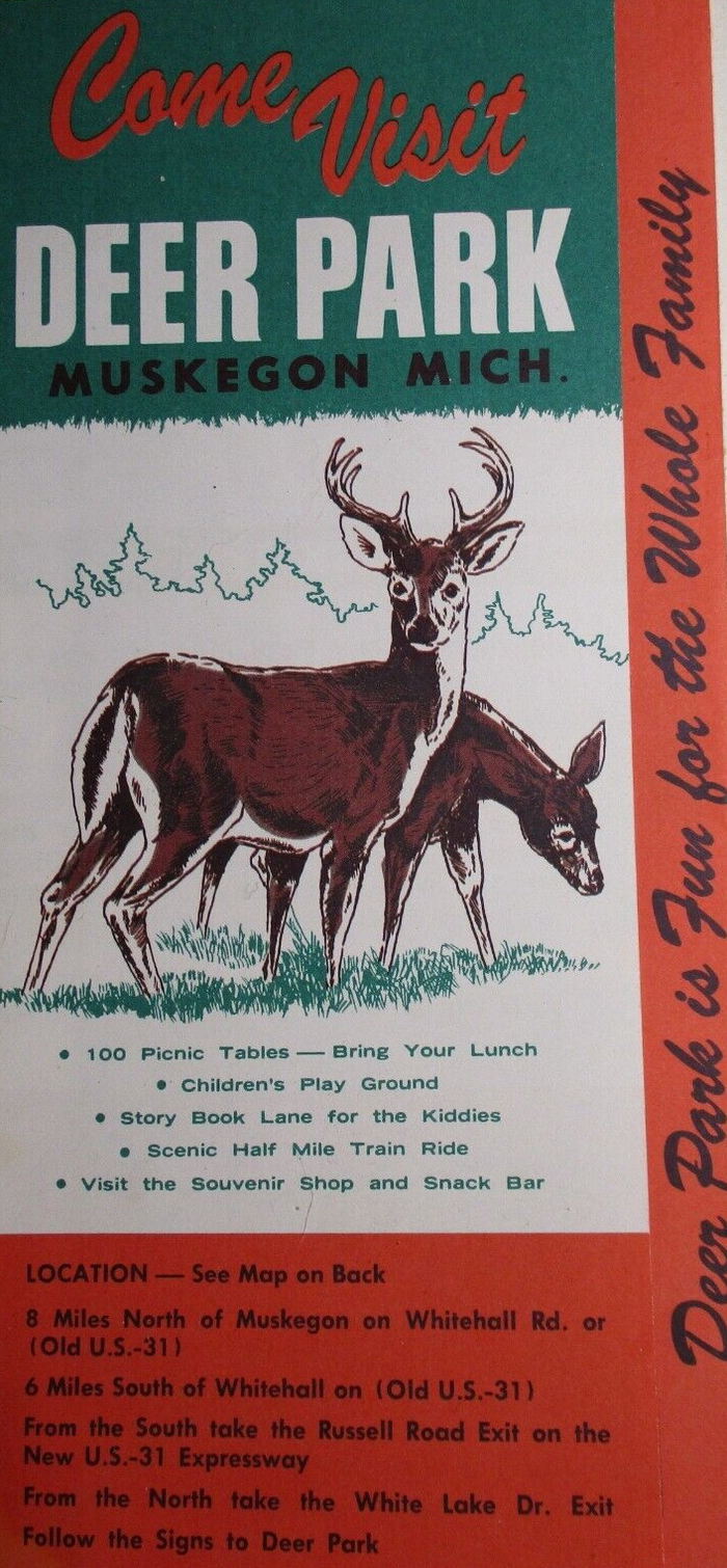 Michigans Adventure (Deer Park) - 1960S Postcard As Deer Park (newer photo)
